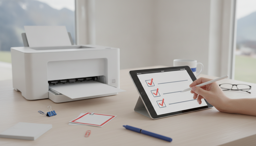 Laserdrucker Checkliste Schweiz