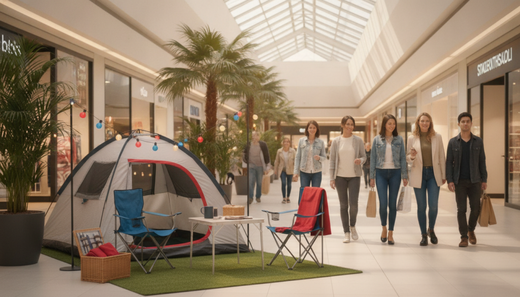 Camping im Shoppi Tivoli
